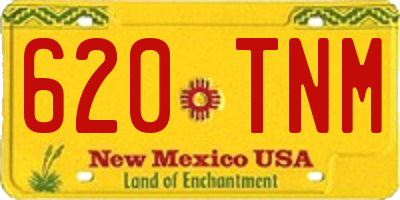 NM license plate 620TNM