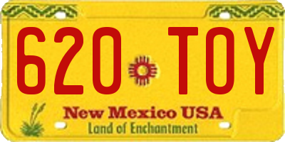 NM license plate 620TOY
