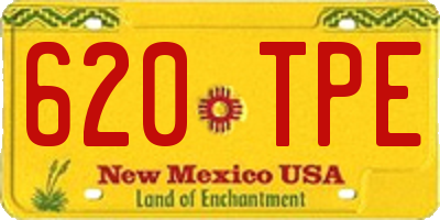 NM license plate 620TPE