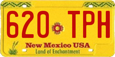 NM license plate 620TPH