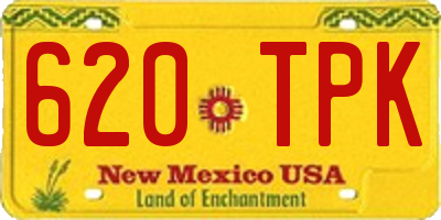 NM license plate 620TPK