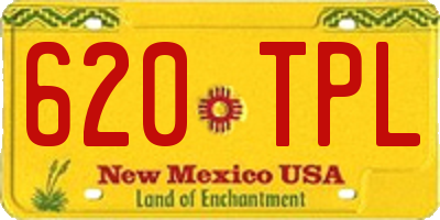 NM license plate 620TPL
