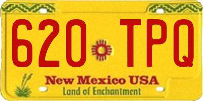 NM license plate 620TPQ