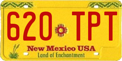 NM license plate 620TPT