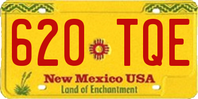 NM license plate 620TQE