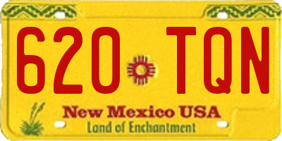 NM license plate 620TQN