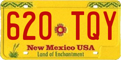 NM license plate 620TQY