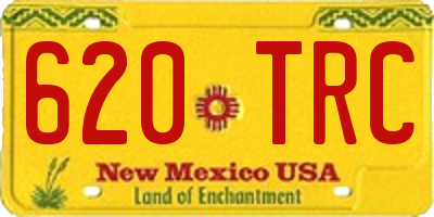 NM license plate 620TRC