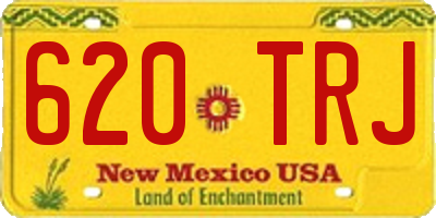 NM license plate 620TRJ