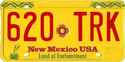 NM license plate 620TRK
