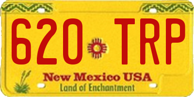 NM license plate 620TRP