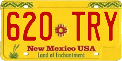NM license plate 620TRY