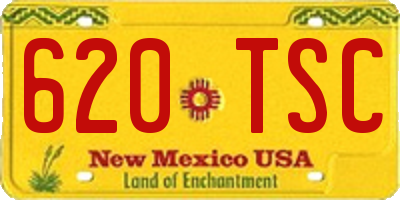 NM license plate 620TSC