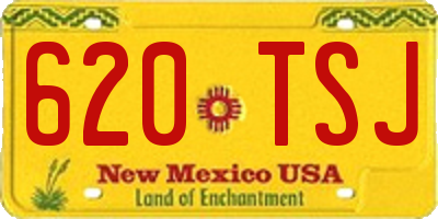 NM license plate 620TSJ