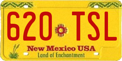 NM license plate 620TSL