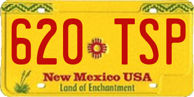 NM license plate 620TSP