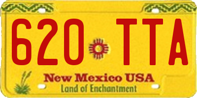 NM license plate 620TTA