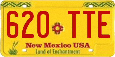 NM license plate 620TTE