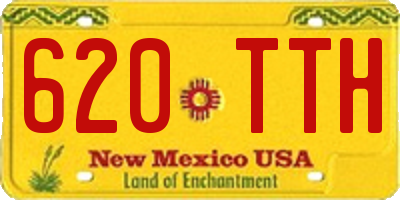 NM license plate 620TTH