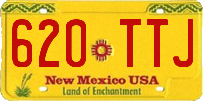 NM license plate 620TTJ