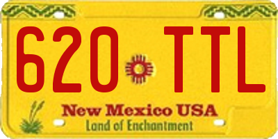 NM license plate 620TTL