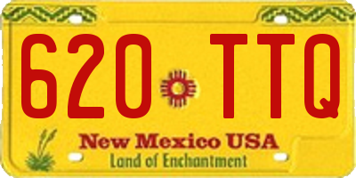 NM license plate 620TTQ