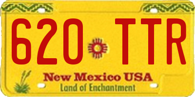 NM license plate 620TTR