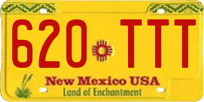 NM license plate 620TTT