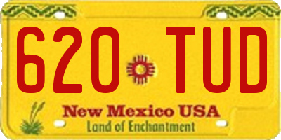 NM license plate 620TUD