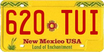 NM license plate 620TUI
