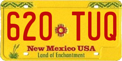 NM license plate 620TUQ