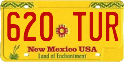 NM license plate 620TUR