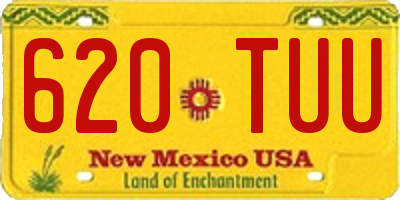 NM license plate 620TUU