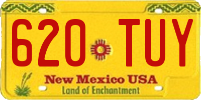 NM license plate 620TUY