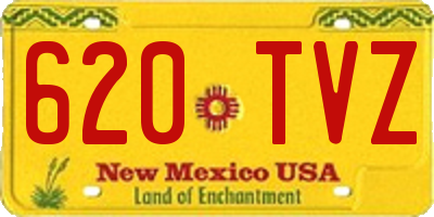 NM license plate 620TVZ