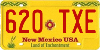 NM license plate 620TXE