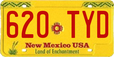 NM license plate 620TYD