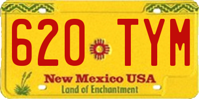 NM license plate 620TYM
