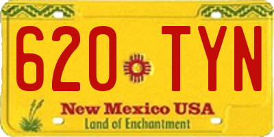 NM license plate 620TYN