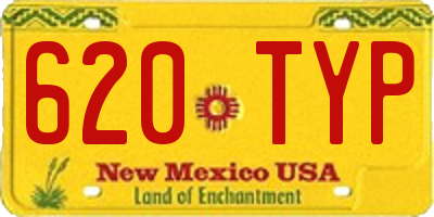 NM license plate 620TYP