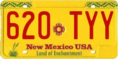 NM license plate 620TYY