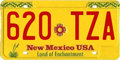 NM license plate 620TZA