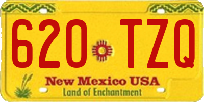 NM license plate 620TZQ