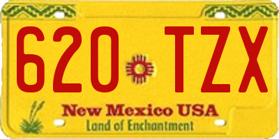 NM license plate 620TZX