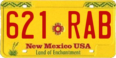 NM license plate 621RAB