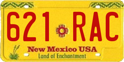 NM license plate 621RAC