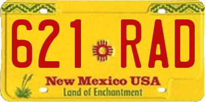 NM license plate 621RAD