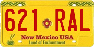 NM license plate 621RAL