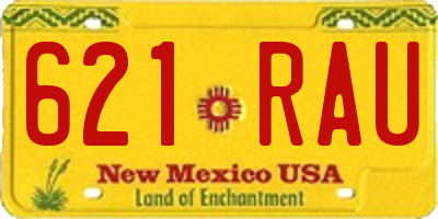 NM license plate 621RAU