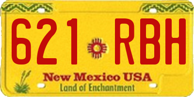 NM license plate 621RBH